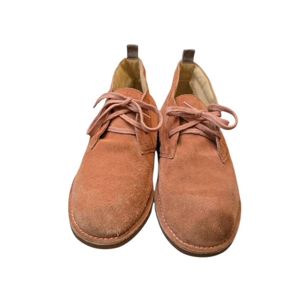 Mini Boden Pink Suede Lace Up Shoes Size 39